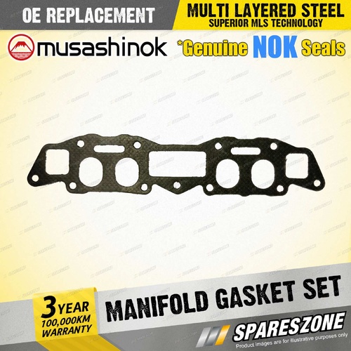 Manifold Gasket Set for Nissan Pulsar N10 Sunny B310 1.4 L I4 8v 1978-1982