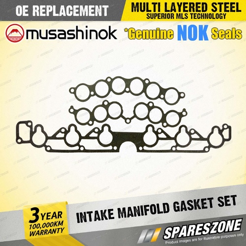 Intake Manifold Gasket Set for Holden Commodore Calais VL 3.0 L I6 12v 1986-1988