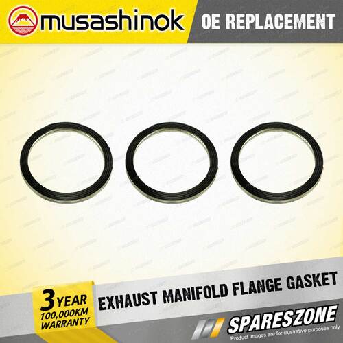 3 x Exhaust Manifold Flange Gasket for Honda Legend KA KA7 3.2 L V6 1991-1996