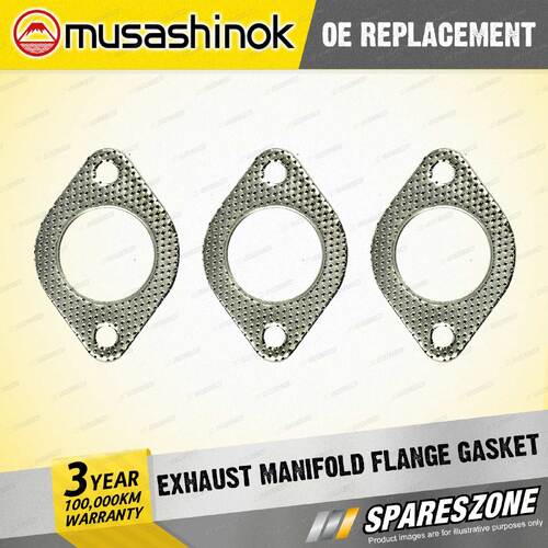 3 x Exhaust Manifold Flange Gasket for Ford Telstar AR AS 2.0 L I4 8v 1983-1987