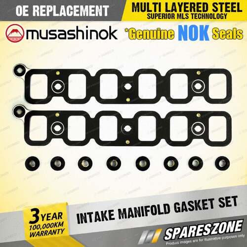 Intake Manifold Gasket Set for Toyota Landcruiser HDJ 78 79 81 100 101 I6 24V