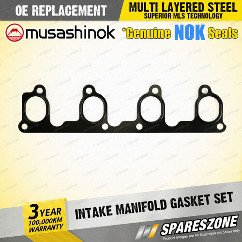 Musashinok Intake Manifold Gasket Set for Seat Ibiza 6K 1.4L I4 8V 1995-1998