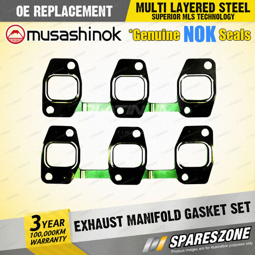 Exhaust Manifold Gasket Set for Toyota Landcruiser HDJ 78R 79R 80R 81R 100R 101R