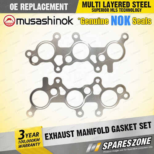 Exhaust Manifold Gasket Set for Toyota FJ Cruiser GSJ15R Landcruiser GRJ150R V6