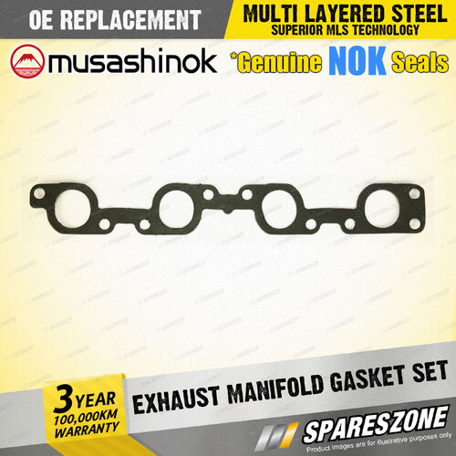 Exhaust Manifold Gasket Set for Toyota Landcruiser LJ70RV LJ71R 2.4L I4 8V 85-88