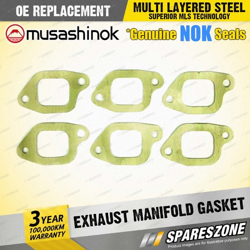 Exhaust Manifold Gasket for Toyota Landcruiser HJ45R Dyna HU30R 3.6L I6 12V