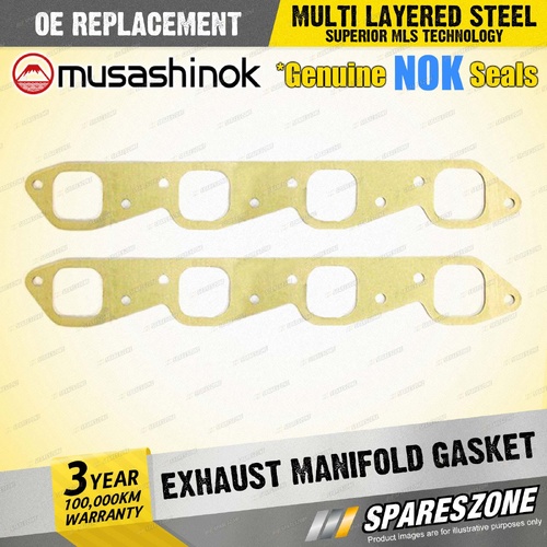 2 x Exhaust Manifold Gaskets for Chevrolet Corvette C2 C3 R2500 3500 6.5 7.0 7.4