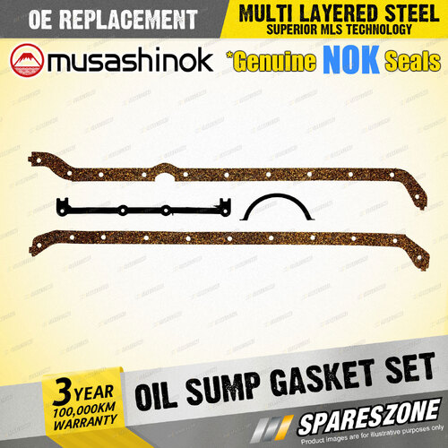 Oil Sump Gasket Set for Holden H Series HG HJ HK HQ HT I6 12V CARB 1968-1976