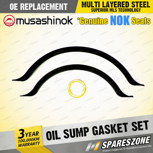 Oil Sump Gasket Set for Mazda MX5 NA6C NA8C NB8C 121 DB5P 323 BA BF BG I4 87-05