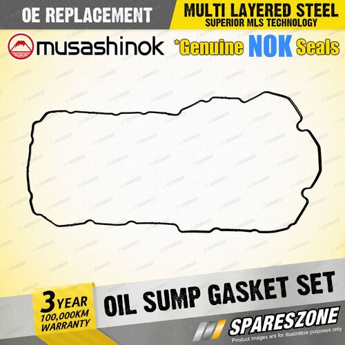 Oil Sump Gasket Set for Toyota Lexcen VS T4 T5 V6 12V 3.8L L27 L36 05/95-04/97