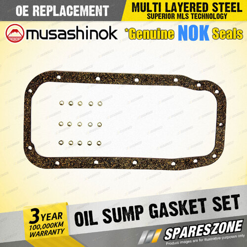 Oil Sump Gasket Set for Holden Astra TR Barina SB Combo SB I4 8V 04/1994-09/2002