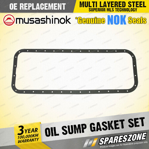 Oil Sump Gasket Set for Nissan Patrol MQ 160 I6 12V 3.2L SD33 SD33T 1980-1987