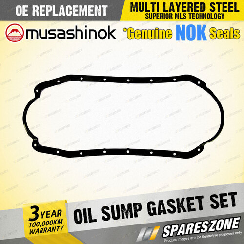 Oil Sump Gasket Set for Nissan Pintara R31 U12 Bluebird 910 Gazelle S12 I4 8V