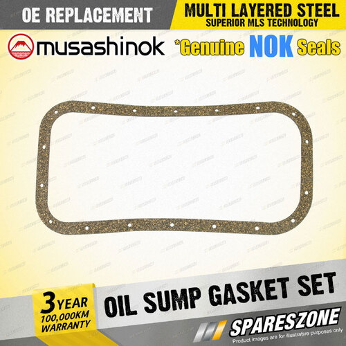 Oil Sump Gasket Set for Holden Barina MB ML MF MH Drover QB I4 8V 02/85-05/94