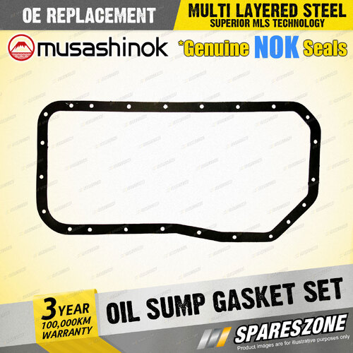 Oil Sump Gasket Set for Mitsubishi Magna TM TN TP TR TS Sigma GN I4 07/85-12/96