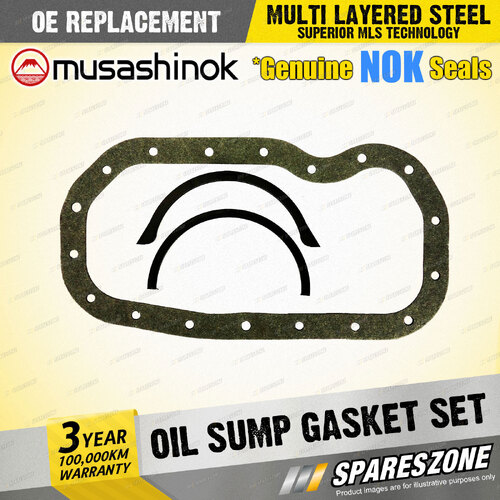 Oil Sump Gasket Set for Holden Jackaroo L1 UBS16 Rodeo TF I4 8V 08/1985-05/1998