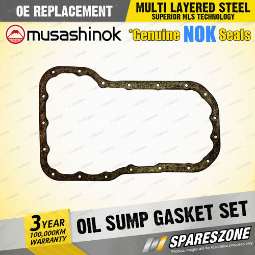 Oil Sump Gasket Set for Mazda 929 HCSP MPV LVEW V6 18V 24V 3.0L 06/1987-09/1999