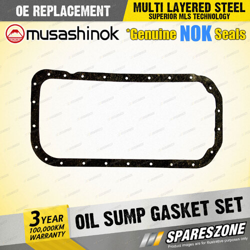 Oil Sump Gasket Set for Mazda B2600 UNY06 UFY06 I4 12V 2.6L 11/1991-11/2006