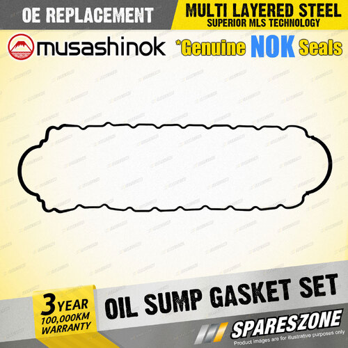 Oil Sump Gasket Set for Ford Falcon BA Territory SX I6 24V 4.0L 09/2002-05/2005