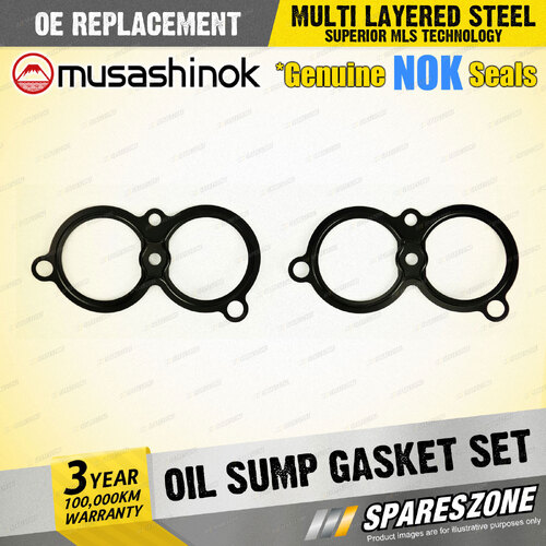 Musashinok Oil Sump Gasket Set for BMW 316i 318i E36 1.6L 1.8L I4 8V 1992-1995