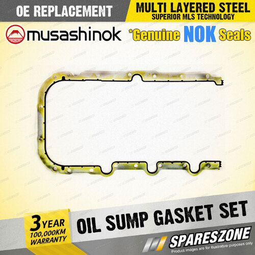 Musashinok Oil Sump Gasket Set for Chrysler 300C 3.5L V6 24V EGG SOHC 2005-2012