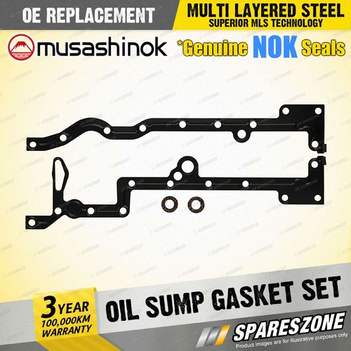 Oil Sump Gasket Set for Ford Ranger PX Transit VM 2.2L P4AT I4 16V 2014-2022