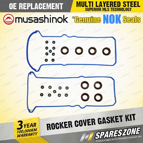 Rocker Cover Gasket Kit for Toyota Landcruiser UZJ100 4.7L V8 32v SUV 2UZFE