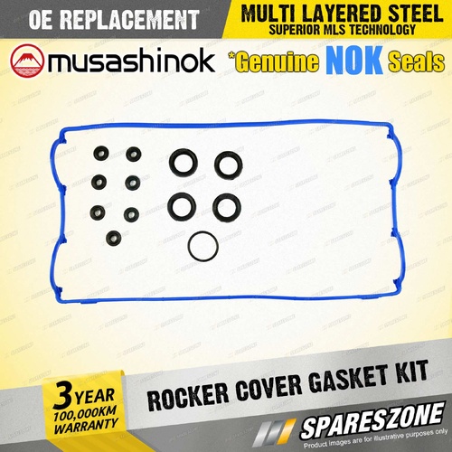 Rocker Cover Gasket Kit for Honda Prelude BA4 2.0L B20A6 I4 16v DOHC 106KW 87-91