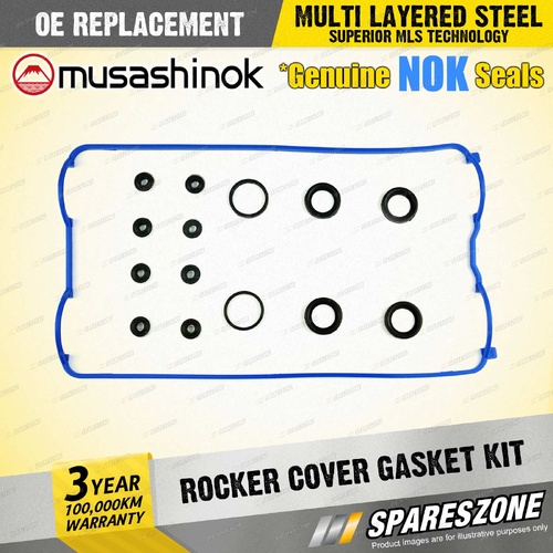 Rocker Cover Gasket Kit for Honda Civic EG5 EH9 CRX ED9 1.6L D16A8 I4 16v 87-93