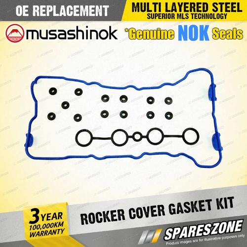 Rocker Cover Gasket Kit for Nissan Pulsar N15 2.0L SR20DE I4 16v 105KW 1995-2000