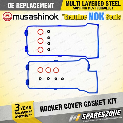 Right Rocker Cover Gasket Kit for Suzuki Grand Vitara JB627 2.7L H27A V6 24V