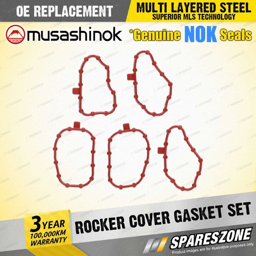 Rocker Cover Gasket Set for Nissan Navara D23 NP300 2.3L YS23DDT I4 16V 2015-On