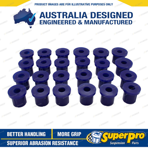 SuperPro Front and Rear Leaf Spring Bush Kit for Nissan Patrol Y60 GQ Cab 88-97