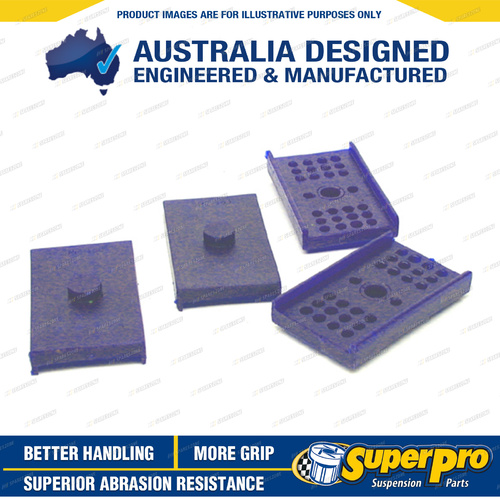 SuperPro Rear Spring Insulator Pad Bush Kit for Holden F Series FX FJ 57mm