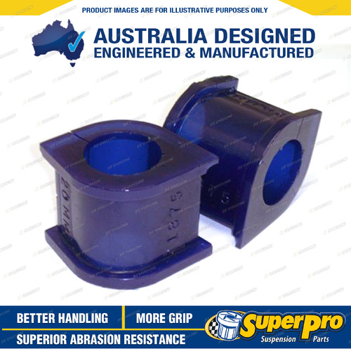 SuperPro 20mm Front Sway Bar Mount Bush Kit for Hyundai Lantra J1 GL Sedan 90-95