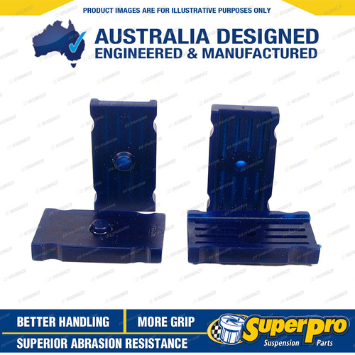SuperPro Rear Spring Insulator Pad Bush Kit for Holden E Series FE FC FB EK