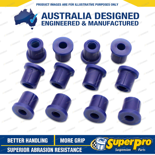 SuperPro Rear Spring Rear Bush Kit All for Nissan Patrol Y60 GQ Cab Chassis