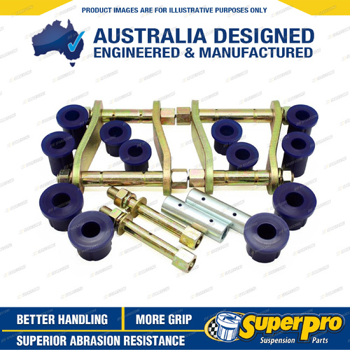 Rear Leaf Spring Bush and Greaseable Shackle/Pin Kit for Toyota Hilux GUN126R