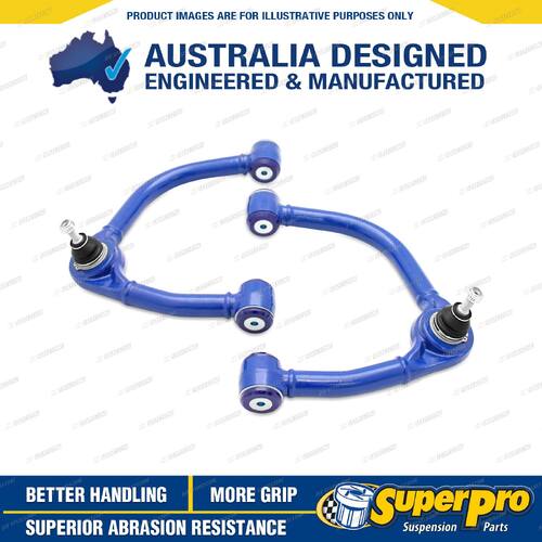 Front SuperPro Fixed Offset Control Arm Kit for Volkswagen Amarok 4motion 10-22