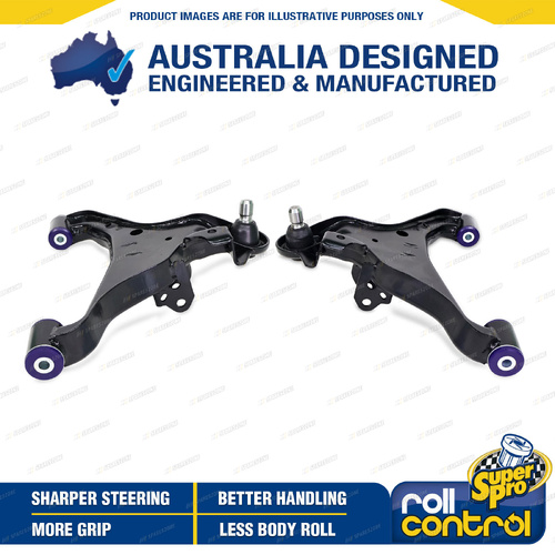 SuperPro Front LH + RH Control Arm - Lower Arm Assembly for Nissan Navara D40