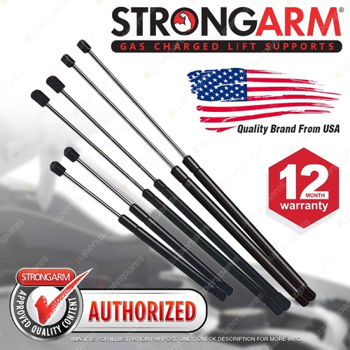 6 Pcs StrongArm Bonnet + Glass + Lift Gate Gas Lift Struts for Ford Explorer UZ