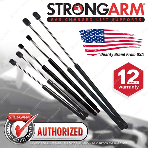 6 Pcs StrongArm Bonnet + Glass + Lift Gate Gas Lift Struts for Jeep Commander XH