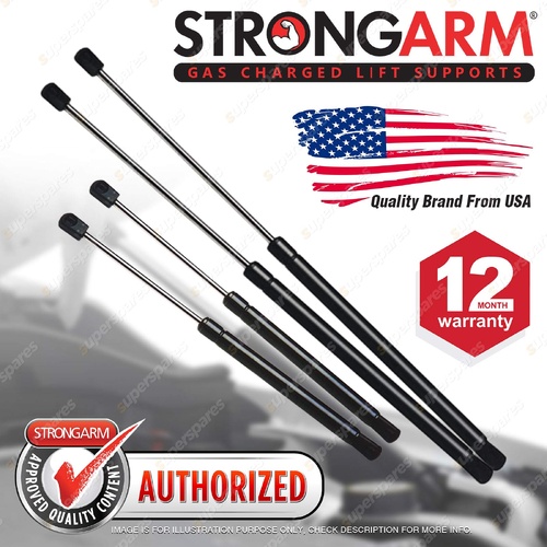 4 Pcs StrongArm Bonnet + Hard Lid Gas Struts for Ford Falcon BA BF with Spoiler