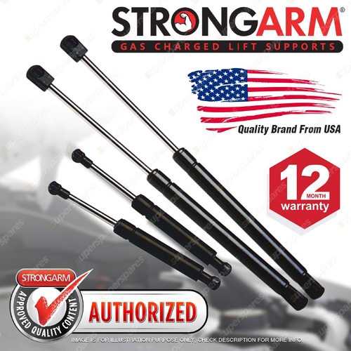4 Pcs StrongArm Bonnet + Hatch Gas Struts for Nissan 300ZX Grey Import Z31 2+2