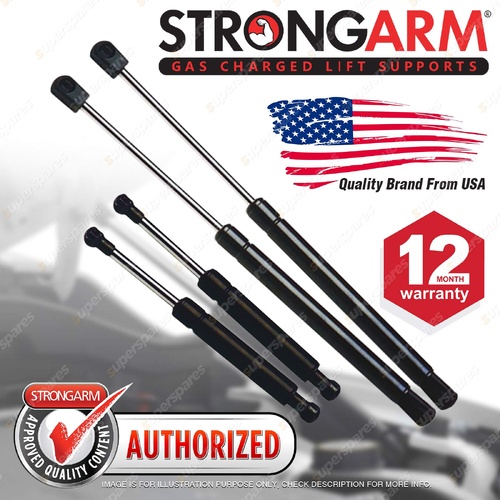 4 x StrongArm Bonnet + Lift Gate Gas Struts for Land Rover Discovery Series 3 4
