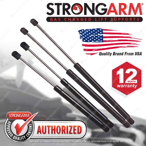 4 Pcs StrongArm Bonnet + Rear Door Gas Lift Struts for Hummer H3 3.7L 07-10