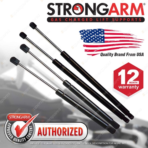 4 Pcs StrongArm Bonnet + Tailgate Gas Lift Struts for Holden Commodore VE 06-13