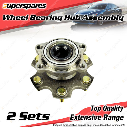 2x Rear Wheel Bearing Hub Assembly for Mitsubishi Pajero NT NW NX NS 14mm Holes
