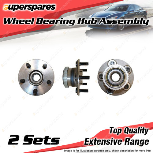 2x Rear Wheel Bearing Hub Ass for Chrysler Neon PL 2.0L S4RE I4 SOHC 1999-2002