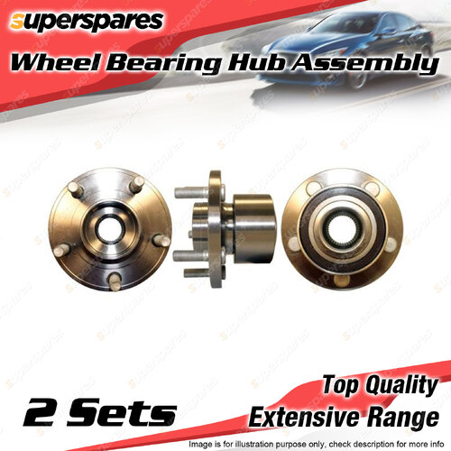 2x Front Wheel Bearing Hub Ass for Ford Mondeo MA MB MC 2.0 2.3 2.5L I4 I5 07-15